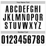 Custom Authentic Baseball Jersey with Personalized Name and Number in Black and White Personalized White Black Authentic