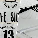 Custom Personalized Baseball Jersey Shirt with Name and Number - Authentic Throwback Rib-Knit Design in White and Black Personalized