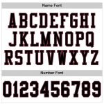 Custom Authentic Football Jersey - Personalized Black Burgundy Mesh with Name and Number - Team Apparel Personalized White