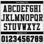 Custom Name Number Color Block Basketball Jersey Sublimation Round Neck Suit - Personalized White Black Team Outfit Personalized