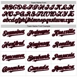 Customizable Abstract Splash 3D Pattern Baseball Jersey in White, Black, and Crimson - Personalize with Name and Number Personalized