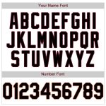 Personalized Authentic Baseball Jersey in White, Black, and Crimson Personalized White Black-Crimson Authentic Baseball Jersey