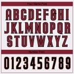 Custom Name and Number Baseball Jersey - Personalized Authentic White Black-Crimson Team Apparel Personalized White Black-Crimson