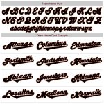 Personalized Authentic Baseball Jersey in White, Black, and Crimson Personalized White Black-Crimson Authentic Baseball Jersey