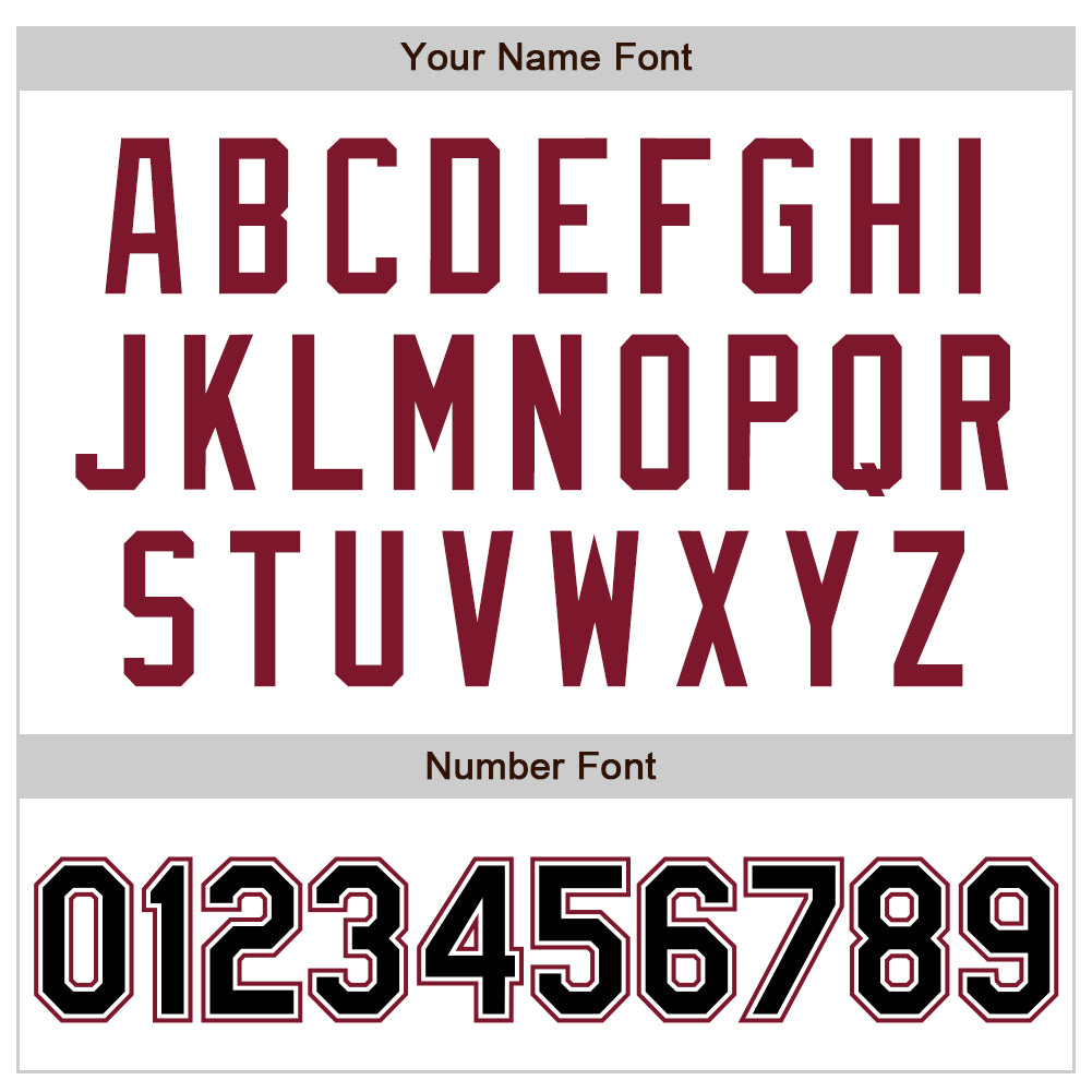 Personalized White Black-Crimson Authentic Raglan Sleeves Baseball Jersey Team Custom Name and Number Personalized Baseball Jersey with Custom Name & Number, White Black Crimson Authentic Raglan Sleeves Personalized White Black-Crimson - Image 5