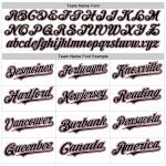 Personalized Baseball Jersey with Custom Name & Number, White Black Crimson Authentic Raglan Sleeves Personalized White Black-Crimson