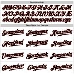 Custom Name Number Personalized Authentic Baseball Jersey - White Black Crimson Sleeveless Personalized White Black-Crimson
