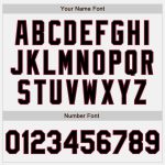 Custom Team Name Number Varsity Letterman Bomber Jacket Two Tone White Black Crimson Full-Snap Personalized White Black-Crimson