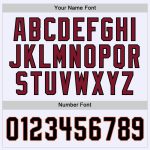 Custom Team Name Number Baseball Jersey - Personalized Crimson Cream Mesh Authentic Throwback White Black Personalized White