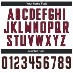 Custom Name Number Performance T-Shirt - Personalized White Black Crimson Team Shirt Personalized White Black-Crimson Performance