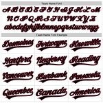 Custom Name Number Performance Golf Polo Shirt in White Black Crimson - Personalized Team Apparel Personalized White Black-Crimson