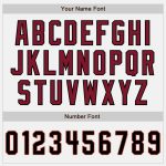 Custom Black Crimson-Cream Baseball Jersey with Personalized Name and Number - Authentic White Black Crimson Pinstripe Design