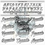 Custom Name Number Varsity Letterman Jacket 3D Eagle Pattern Bomber Jacket Personalized White Black Design Personalized White