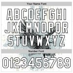Custom Name Number Varsity Letterman Jacket 3D Eagle Pattern Bomber Jacket Personalized White Black Design Personalized White