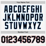 Custom Team Name and Number Personalized Sleeveless Baseball Jersey - Authentic Black Electric Blue-Orange Design Personalized
