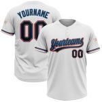 Custom Name and Number Two-Button Unisex Softball Jersey - Personalized Electric Blue-Orange & Black/White Design Personalized