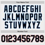 Custom Name and Number Two-Button Unisex Softball Jersey - Personalized Electric Blue-Orange & Black/White Design Personalized