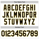 Personalized Authentic Baseball Jersey in White Black-Gold Color Personalized White Black-Gold Authentic Baseball Jersey