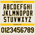 Customizable Black Gold Authentic Baseball Jersey with Personalized Name and Number - Team Apparel Personalized White Black-Gold