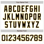 Custom Name and Number Personalized Baseball Jersey, Black-Gold White Authentic Raglan Sleeves Personalized White Black-Gold