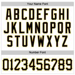 Custom Name and Number Personalized Authentic Baseball Jersey - White Black Gold Sleeveless Team Jersey Personalized White