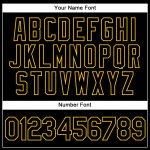 Customizable Basketball Jersey - Personalized Black Gold Split Design with Team Name & Number - Authentic Fashion Gear Personalized