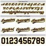 Personalized Authentic Basketball Shorts in White Black-Gold Throwback Style Personalized White Black-Gold Authentic Throwback