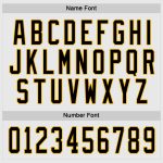 Personalized Hockey Jersey in White and Black-Gold - Custom Team Apparel Personalized White Black-Gold Hockey Jersey
