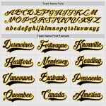 Custom Name and Number Personalized Black Gold Hockey Jersey for Team Personalized White Black-Gold Hockey Jersey Team Custom