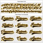 Custom Name and Number Hockey Jersey - Personalized Black Gold Lace Neck Team Shirt, White Color Personalized White Black-Gold