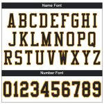 Personalized Authentic Football Jersey Black Gold White Mesh Design Personalized White Black-Gold Mesh Authentic Football