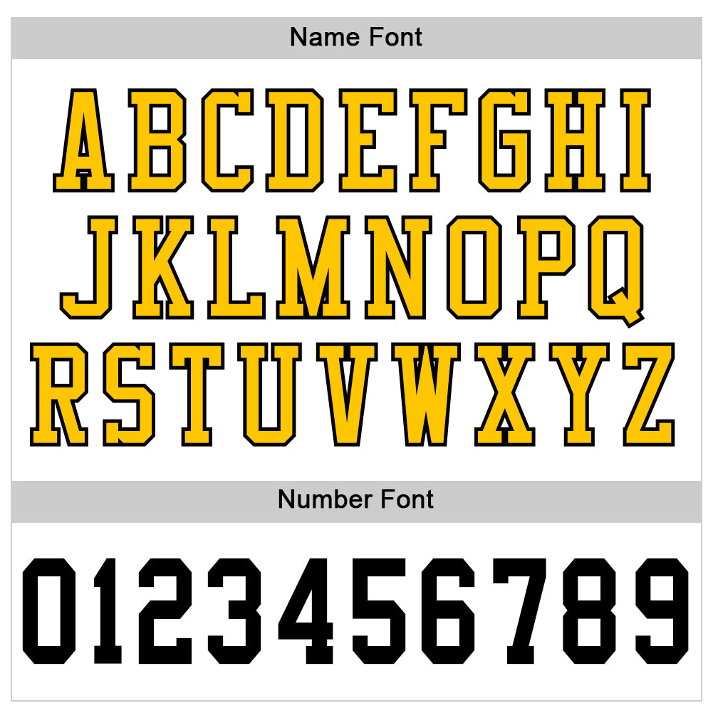 Personalized White Black-Gold Mesh Authentic Throwback Football Jersey Team Custom Name and Number Custom Team Football Jersey with Personalized Name and Number - Authentic Black-Gold Mesh Throwback Personalized White Black-Gold - Image 4