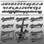 Personalized Jazz Music 3D Pattern Baseball Jersey Custom Name & Number - White Black-Gray Team Apparel Personalized White