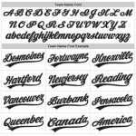 Custom Name Number Personalized Baseball Jersey 3D Pattern Design in Black Gray Curved Lines Authentic Team Apparel Personalized