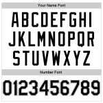 Custom Name and Number Baseball Jersey Shirt - Personalized Authentic White and Black Gray Rib-Knit Throwback Personalized