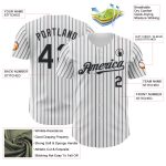 Custom Name Number Black Gray Pinstripe Baseball Jersey Personalized White Authentic Team Jersey Personalized White (Black