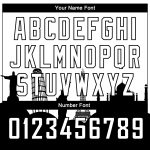 Custom Name Number Basketball Jersey Travel Monuments Silhouette Black White Holiday Edition Authentic City Team Personalized