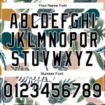Customizable 3D Leaves Pattern Varsity Letterman Jacket with Name & Number - Personalized White and Black Bomber Jacket Personalized