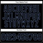 Custom Basketball Jersey - Personalized Authentic Split Design in White, Black & Light Blue with Team Name and Number Personalized