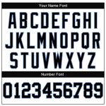 Customizable Authentic Throwback Football Jersey - Personalized White Black-Light Blue Mesh with Team Name & Number Personalized