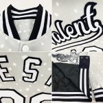 Personalized Merry Christmas 3D Bomber Jacket with Animals in Winter, Custom Name & Number, Full-Snap Varsity Letterman Style