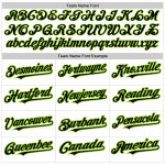 Custom Name and Number 3D Abstract Baseball Jersey in White Black Neon Green Pattern Personalized White Black-Neon Green