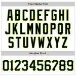 Custom Name and Number 3D Abstract Baseball Jersey in White Black Neon Green Pattern Personalized White Black-Neon Green