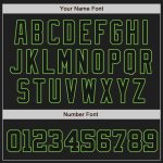 Custom Neon Green Split Baseball Jersey with Personalized Name and Number - White-Black Fashion Team Apparel Personalized