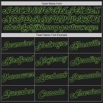 Custom Neon Green Split Baseball Jersey with Personalized Name and Number - White-Black Fashion Team Apparel Personalized