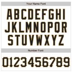 Custom Name and Number Authentic Baseball Jersey with 3D Pattern Design in White, Black, and Gold - Personalized Team Gear