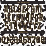 Custom Personalized Leopard Pattern Baseball Jersey with Name and Number - White Black Gold Design Personalized White Black-Old