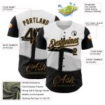 Personalized Jesus Christ Religion Cross Baseball Jersey Custom Name and Number 3D Pattern White Black Old Gold Ash Wednesday