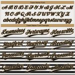 Personalized Unisex Softball Jersey 3D Pattern in White Black Gold - Two-Button Design Personalized White Black-Old Gold