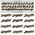 Custom Name and Number Baseball Jersey - Personalized Black and Gold Sleeveless Team Jersey Personalized White Black-Old
